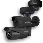 Hikvision juodos kameros
